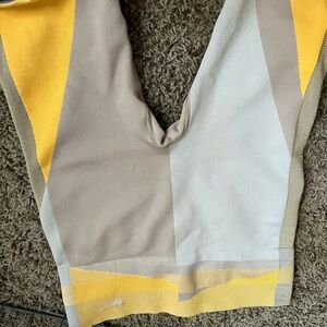 Nike Yellow and Beige Leggings